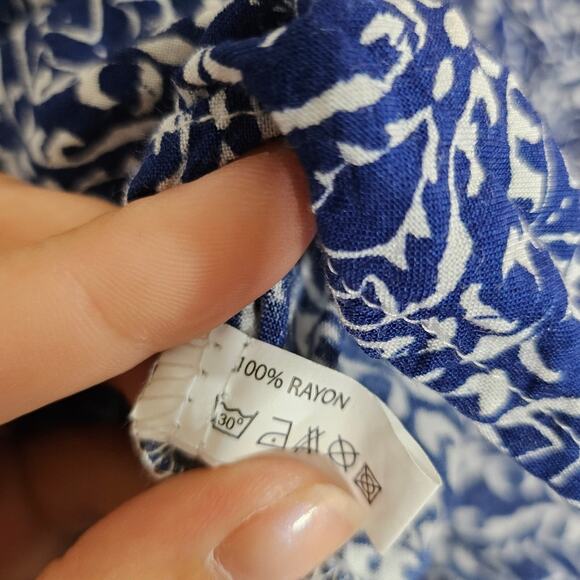 RockFlowerPaper Blue Printed Blouse - Picture 9 of 9